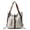 Off White, variant on Ismart Women's Canvas Tote Backpack, 3-in-1 Convertible Shoulder Bag, Casual Daypack for School, Travel & Daily Use, Gray