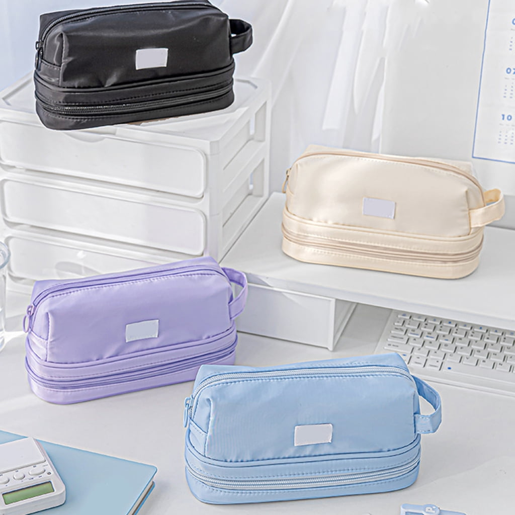 Waterproof Fabric PVC Pencil Case Multiple Compartments Pencil Bag For Student