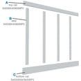 thumbnail image 2 of 56" Height with 20" Wide Adjustable Wall Panels, Classic Shaker 8' PVC Wainscoting Kit, (for heights up to 56"H), 2 of 8