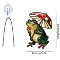 thumbnail image 5 of Vggrvlo Stained Glass Window Hanging Frog with Mushroom Decor Suncatcher Housewarming Gift for Mom, Grandma for Christmas Tree Decoration, Birthday Gift for Mom, 5 of 9