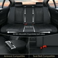 thumbnail image 2 of Florich Full Set Car Seat Covers, Premium Faux Leather Seat Protectors, Breathable Material Cushions Universal Fit for Most Cars, Black, 2 of 9