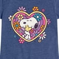 thumbnail image 3 of Peanuts - Hug Heart Flower  - Toddler And Youth Girls Short Sleeve Graphic T-Shirt, 3 of 6