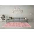 thumbnail image 3 of Ahgly Company Indoor Round Oriental Red Industrial Area Rugs, 5' Round, 3 of 4