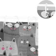 thumbnail image 5 of FREEAMG Cat Shower Curtain Waterproof Fabric Bath Curtain with Hooks for Bathtub Bathroom Decor, 60 x 72 Inch, 5 of 6