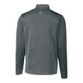 thumbnail image 3 of Men's-Cutter & Buck  Gray Vancouver Whitecaps FC Traverse Stretch Eco Stripe Quarter-Zip Top, 3 of 3