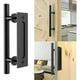 thumbnail image 1 of Juego de manijas para puertas corredizas de granero de alta resistencia, diseño moderno, material de acero sólido, forma ovalada de fácil agarre para un funcionamiento suave en puertas interiores y, 1 of 5