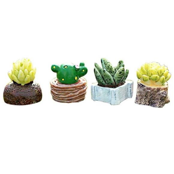 Cactus Statue Solar Garden Large Easter Table Decorations Lifelike Mini Fleshy Cactus Decorative