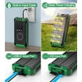 thumbnail image 5 of 2PK Power Bank Wireless Charger 46800mAh Built in 4 Cables Six Outputs 15W Fast Charging Power Bank for All Mobile Devices Three Inputs Solar Portable Charger with Dual Flashlights, Carabiner(Green), 5 of 8