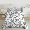thumbnail image 2 of Manfei Spring Garden Floral Queen Comforter Set, Farmhouse Flower Bedding Comforter Set, Vintage French Style Reversible Bedding Set, Microfiber Bedroom Decor, 3 Pieces, 2 of 8