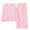 Pink, variant on Women's Flannel Pajama Set Soft Cozy Winter Sleepwear Long Sleeve Top with Pants Loungewear for Home Comfort