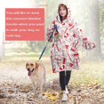thumbnail image 4 of Wearable Oversized Blanket,Red Christmas Snowman Pattern Wearable Blanket Hoodie for Adults,Cozy Hooded Blankets with Super Pockets,Super Warm Fuzzy Pullover for Women & Men, 4 of 6