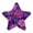 Lavender Bohemian Pattern, variant on Star Night Light Auto On/Off Plug-in Wall Light with Light Sensor Warm White LED for Home Party Pink Flowers