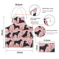 thumbnail image 7 of Rottweiler Dogs with Pioneer Flower Apron-Garden Aprons for Women with Pockets-Cotton Linen Waterproof Kitchen Cooking Gardening Aprons Adjustable for Kitchen,Cooking,BBQ and Salon 33x27 Inch, 7 of 7
