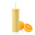 thumbnail image 4 of Botella de Agua Toystoory 16OZ Vaso de Paja Esmerilado de Plástico 2 Capas Amarillo Claro HA007950-07B, 4 of 6