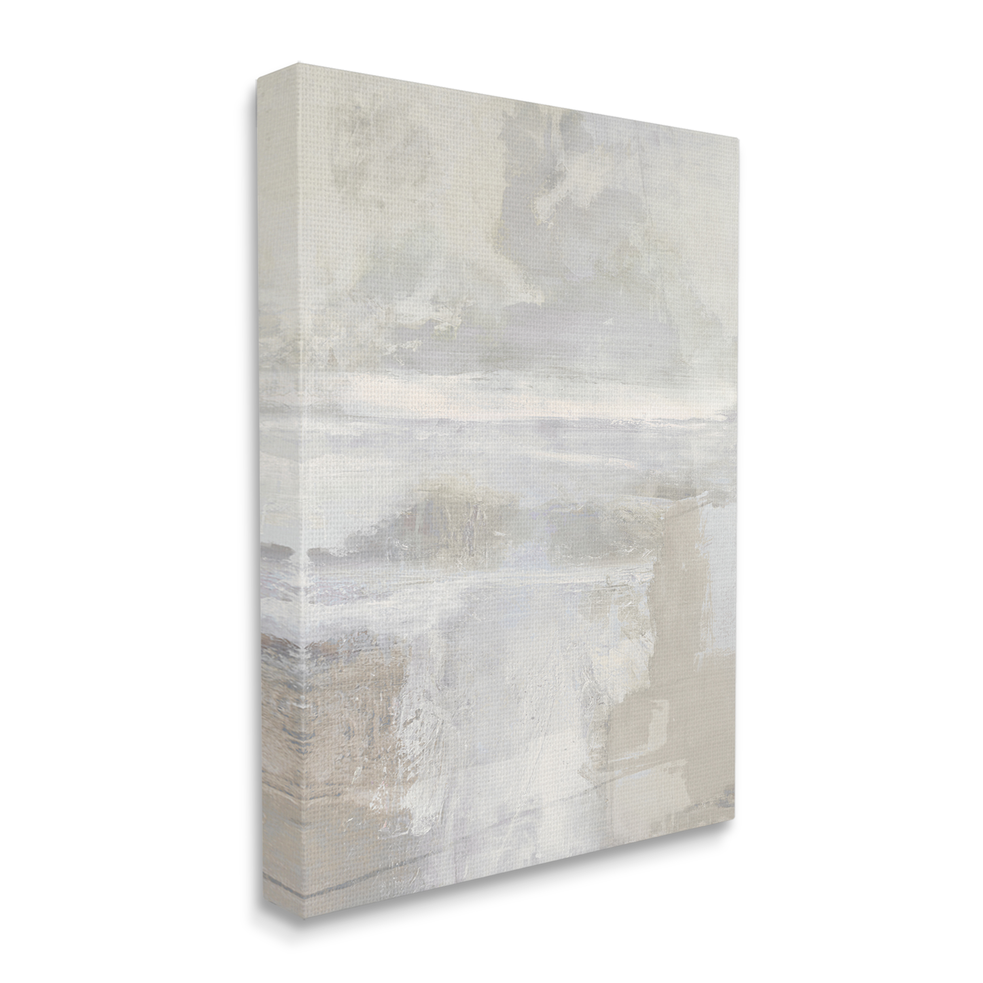 Stupell Industries Foggy Abstract Landscape Abstract Painting Gallery Wrapped Canvas Art Print Wall Art, 36 x 48