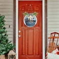 thumbnail image 7 of Sheep Scarf Leaves Welcome Sign for Front Door Wreath Door Sign for Farmhouse Porch Decoration Indoor Outdoor, 7 of 7