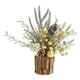 thumbnail image 3 of Árbol de Navidad artificial de mesa Decoración navideña Centro de mesa Pequeño Oro, 3 of 9