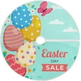 thumbnail image 1 of FMSHPON Easter Tree Skirt Colorful Eggs Bunny Xmas Christmas Tree Skirt Stand Mat for Holiday Party Decoration Indoor Outdoor 36 inches, 1 of 6