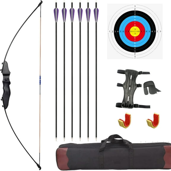 AME Archery Bow and Arrow for Adults Beginner Teenagers Youth Takedown Recurve Bow 20 Lbs 30Lbs 40Lbs Left and Right Handed Archery Set with Arrow Quiver for Outdoor Target Hunting Training Practice