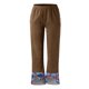 thumbnail image 3 of Gibobby pantalones de mezclilla afelpados mujer Pantalones de pierna ancha informales irregulares con cintura elástica y estampado suelto informal a la moda para mujer (Marrón, S), 3 of 5