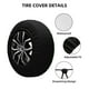 thumbnail image 2 of Fotbe Green Bright Web with Spiders Funda de Llanta de Repuesto con Estampado, Engrosada, Ajuste Universal para Jeep, Remolque, RV, SUV, Camión-16 inch, 2 of 6