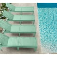 thumbnail image 3 of Hearth and Harbor Set of 4 Chaise Outdoor Lounge Chairs for Pool Chairs or Patio Furniture, Sage Green, 3 of 6