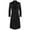 20#Black, variant on Dwaogom Men's Steampunk Trench Coat Victorian Slim Suit Collar Solid Breasted Button Coat