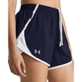 thumbnail image 3 of Shorts Under Armour Fly by para Mujer Azul Marino y Blanco Talla 3XL, 3 of 5