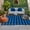 Blue Black, variant on Black Orange Plaid Outdoor Rug 5x7 Ft, Non Slip Washable Area Rug, Farmhouse Buffalo Check Gingham Patio Rugs Carpet Runner, Large Floor Mat for Indoor/Outdoor Deck Porch Camping