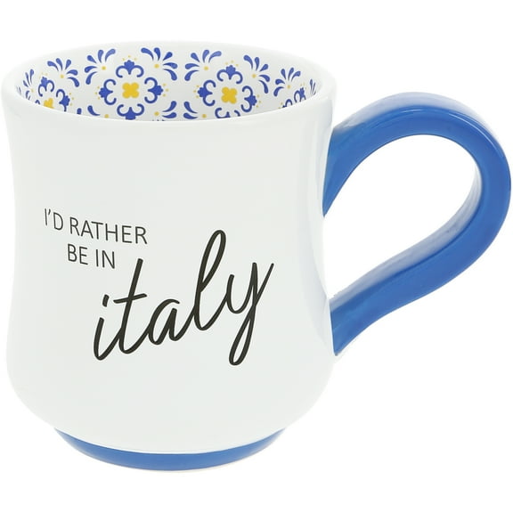 Pavilion Gift Company - Italy - 16 oz Stoneware Mug Coffee Tea Mediterranean Italian Summer Vibrant Drinkware