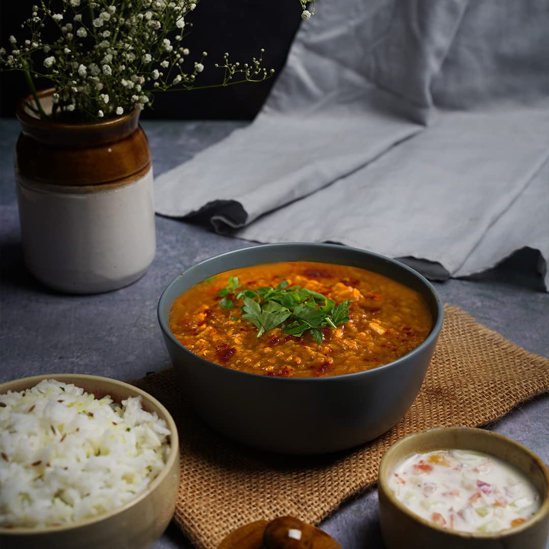 Ashoka Meals 1932, Plant-Based Lentils Curry, All-Natural Ready to Eat Meals, Authentic Dal Tadka, Portable Indian Food, Great for Lunch, Kosher Certified, Gluten-Free, No Preservatives, Pack of 6