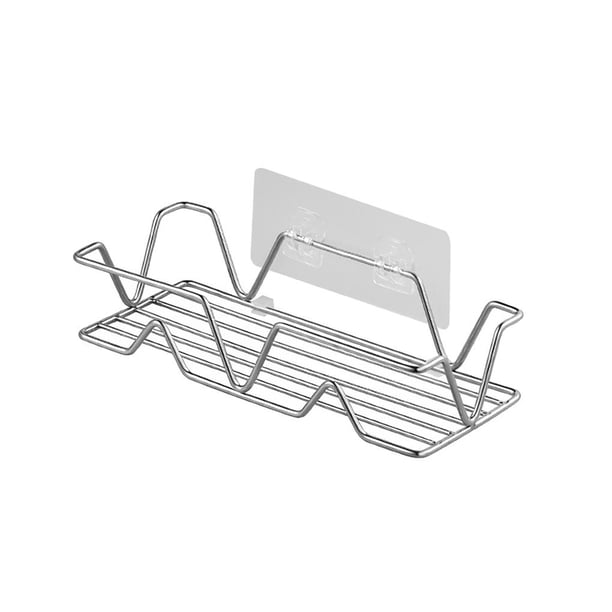 Estante De Ducha Con Adhesivo Instalación Sin Orificios Estante De Ducha Gran Capacidad De Carga Soporte De Almacenamiento De Ducha Conveniente Para Usar En El Baño Yuarrent HA017031-00