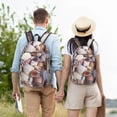 thumbnail image 4 of Disketp Sea Shells Mochila de Lona Estampada, Mochila Escolar de Viaje Ligera para Estudiantes y Portátil-Medium, 4 of 5