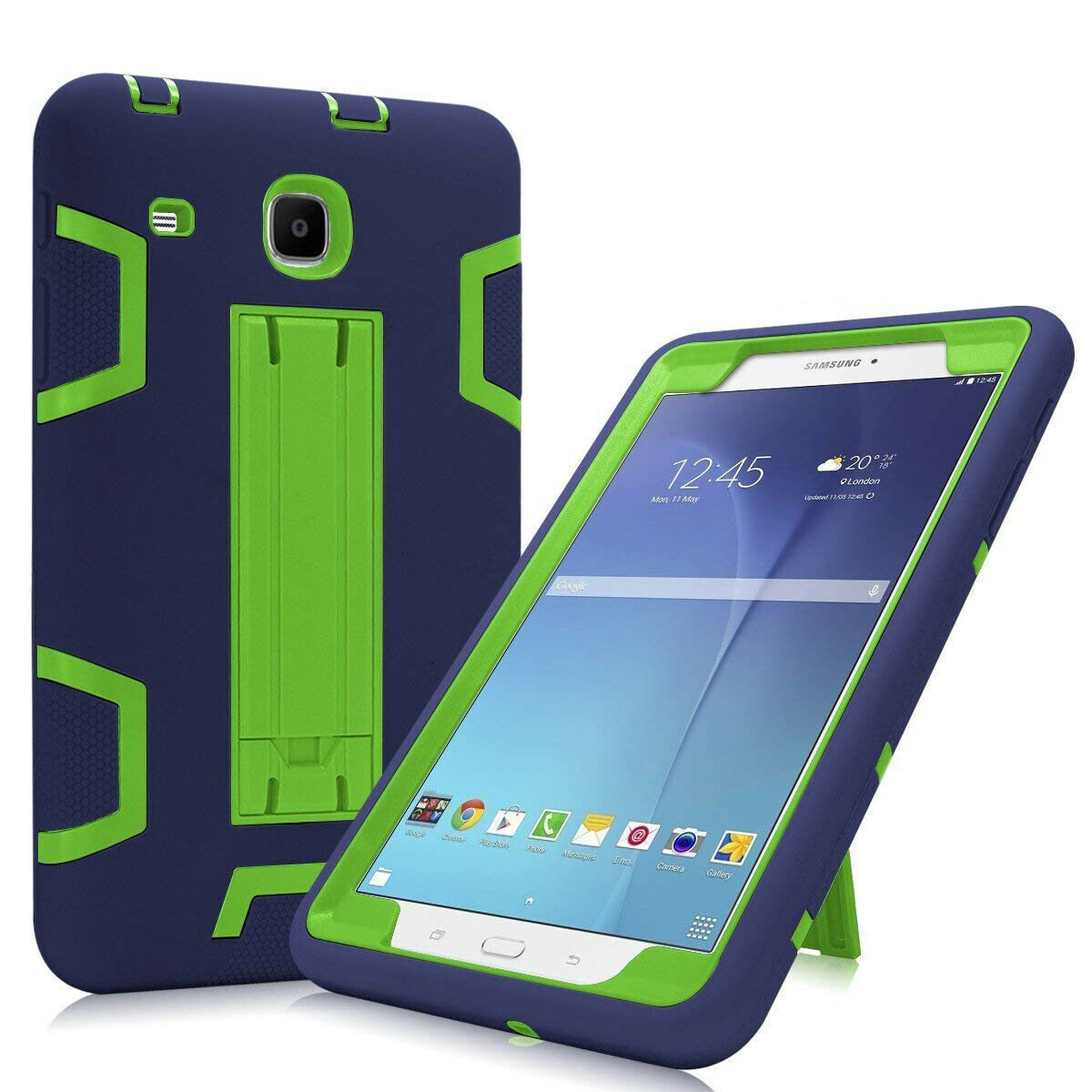 Mignova Galaxy Tab E 8.0 T377 Tablet Case, Heavy Duty Hybrid Protective Case with Build In