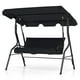 thumbnail image 2 of Hamaca Columpio Costway 3 Asientos Patio Estructura de Acero Acolchada Negro, 2 of 4