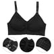 thumbnail image 3 of Mujeres sexy embarazadas inalámbrico push up sujetador ropa interior abierta frente hebilla bralette (negro XL), 3 of 5