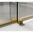 thumbnail image 5 of Elegant Kitchen & Bath SD202-6076BGD 60 x 76 in. Darwin Frameless Shower Door, Brushed Gold, 5 of 12