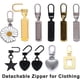 thumbnail image 2 of Tirador deslizante de cremallera desmontable, Kit de reparación de cremallera instantánea, deslizador de repuesto para costura DIY, equipaje de ropa, 4/8 piezas, 2 of 5