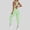 Light Green, variant on Laipiong Women's Jumpsuits Summer Casual Sleeveless Zip Up Crewneck Solid Workout Backless Bodysuit Rompers Stretchy Yoga Running Workout Outfits
