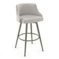 thumbnail image 2 of Home Square 2 Piece Polyester Swivel Counter Stool Set in Pale Gray/Light Gray, 2 of 4