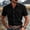 Gray, variant on Men's Corduroy Shirts Trucker Cowboy Casual Western Shirt Short Sleeve Button Down Shacket Jackets with 2 Flap Pocket Size 3XL Navy