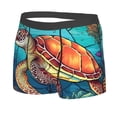 thumbnail image 2 of Fotbe Sea Turtle in Coral Men’s Total Support Pouch Boxer Briefs, X-Temp Cooling, Moisture-Wicking Underwear, Regular, Long-leg and Trunk-XX-Large, 2 of 9