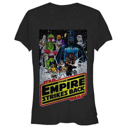 Junior s Star Wars Movie Poster Graphic Tee Black Small