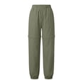 thumbnail image 2 of ZIXKCGDSE Hiking Pants Women Zip Off Convertible Shorts Lightweight Sweatpants with Pockets Size S, 2 of 3
