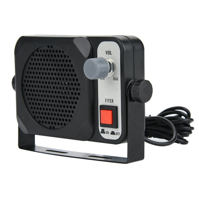 Car Mobile Speaker, Mini External Speaker, External Speaker, Durable Delicate For Series Easy To Carry Two Way Black