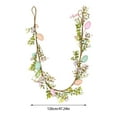 thumbnail image 3 of REK Easter Decor Easter Egg Garland With Spring Flowers Long Egg Floral Vine String Garland For Easter Wreath Making Spring Party Supply, 3 of 4