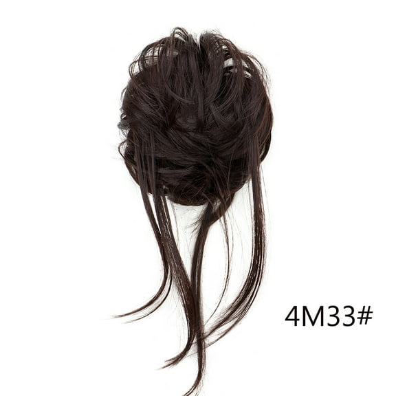 Namzi Curly Bun Hair Piece, Fake Bun Hair，dark brown , 35CM*15CM Size, 1 Piece Heat-Resistant Synthetic Fiber Hairpiece, Soft Curly Finish for Effortless Daily & Special Occasion Styling
