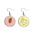 thumbnail image 1 of Crujiente de chocolate helado de dulce Pendiente Sol Flor Pendiente Joyas Moda Unbranded M, 1 of 3