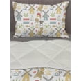thumbnail image 3 of Amsterdam Comforter & Sham Bedding Set, Mix Thematic Composition of Netherlands Elements in Pastel Tones, 3 pcs Duvet Set Microfiber Filling Quilt, 5 Sizes, Pastel Brown Multicolor, by Ambesonne, 3 of 4