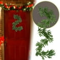 thumbnail image 2 of CVSOPHIA 6.56ft Artificial Christmas Garland Realistic Green Cypress Pine Needles Garland, Greenery Garland Faux Greenery Decoration for Xmas Porch Indoor Outdoor Mantel Wedding Holiday Decor, 2 of 7